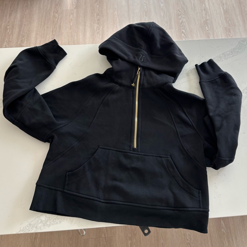 Lululemon Black Scuba Oversized Half-Zip Hoodie - Picture 2 of 5